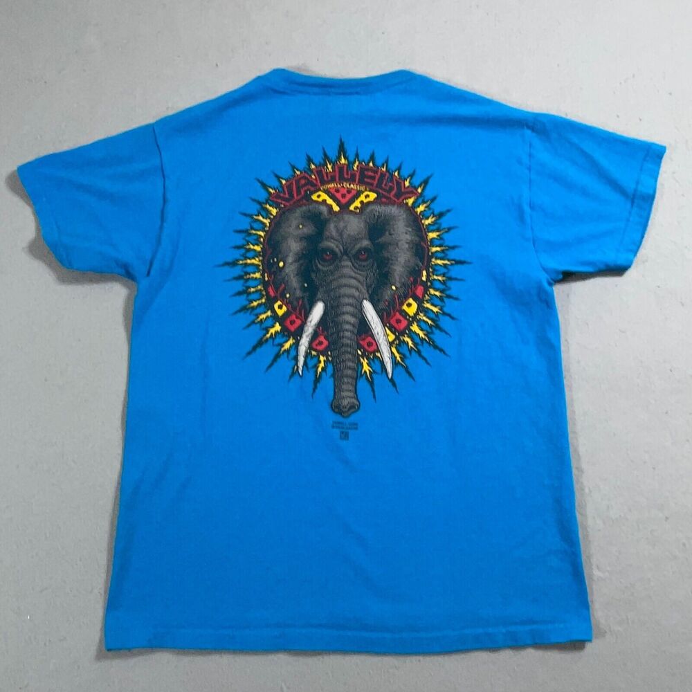 Vtg Powell‎ Peralta Shirt Medium Skateboard Mike Vallely Elephant Bones Brigade